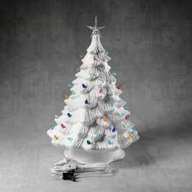 Ceramic Bisque Christmas Tree - 16 inch with base Ceramic Bisque Christmas Tree - 16 inch with base